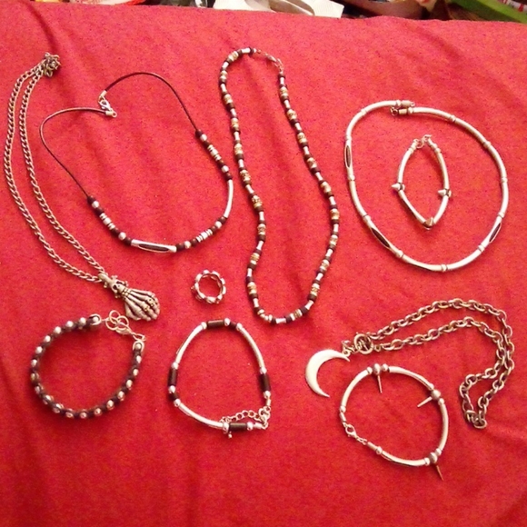 Jewelry - Gothic, Punk, Black & Silver Jewelry Lot.
